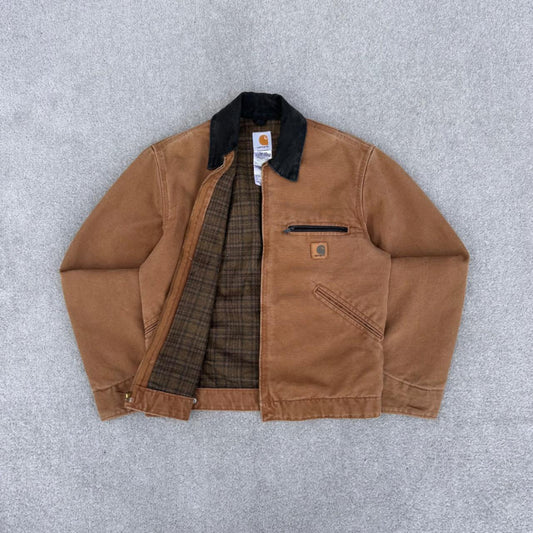 Carhartt Detroit J97 BRN boxy fit workwear jacket - (S)