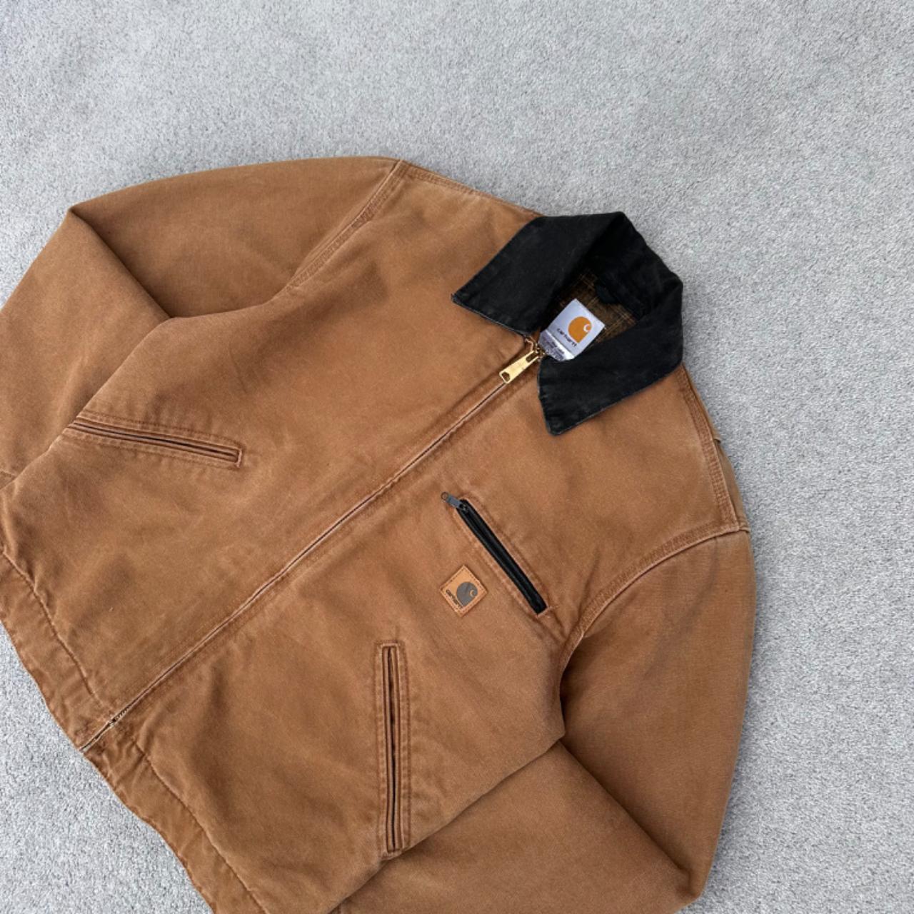 Carhartt Detroit J97 BRN boxy fit workwear jacket - (S)