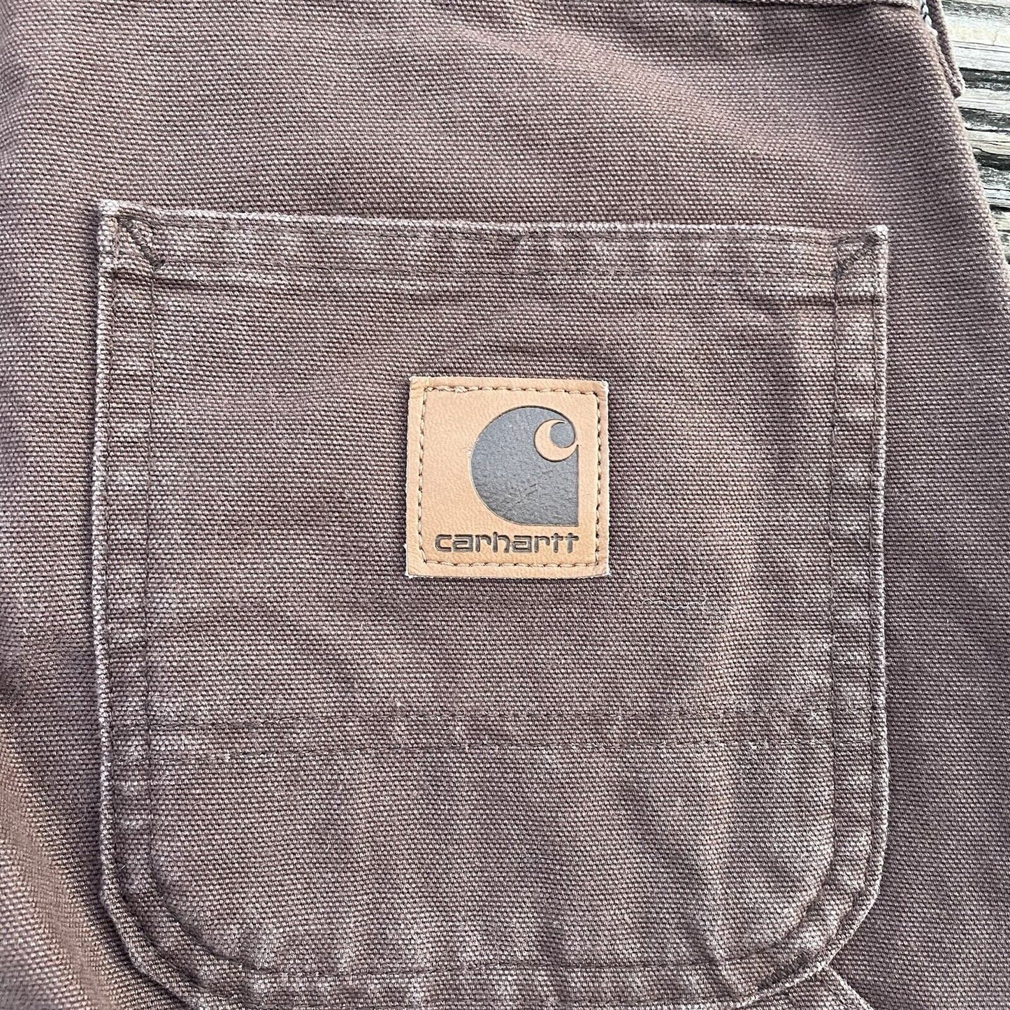 Vintage Carhartt B11 Washed Duck Work Pants - Chestnut (30x34)