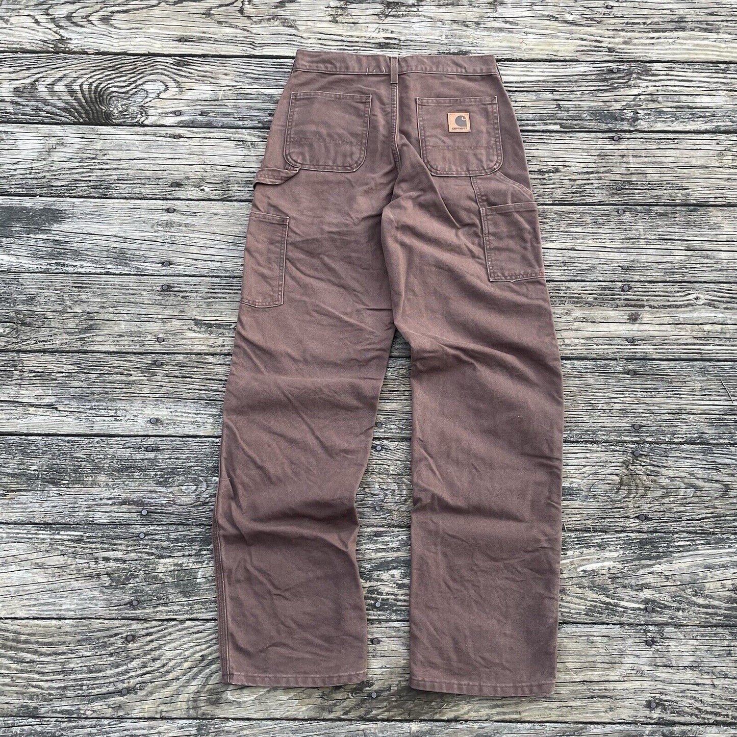 Vintage Carhartt B11 Washed Duck Work Pants - Chestnut (30x34)