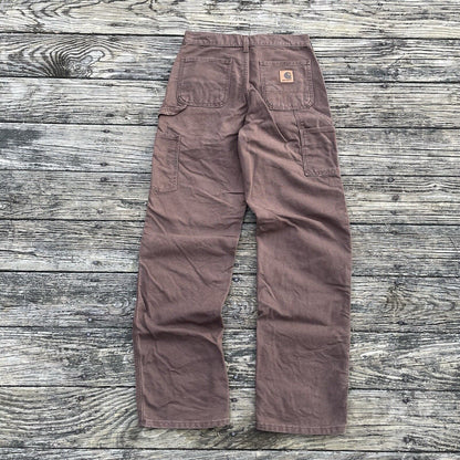 Vintage Carhartt B11 Washed Duck Work Pants - Chestnut (30x34)