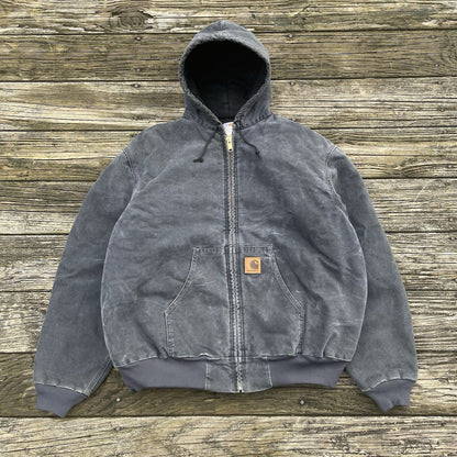 Vintage Carhartt J68 PTL Sandstone Hooded Jacket - Petrol (XXL)