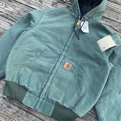 NWT Vintage Carhartt JQ294 Sandstone Hooded Jacket - Aspen (M)