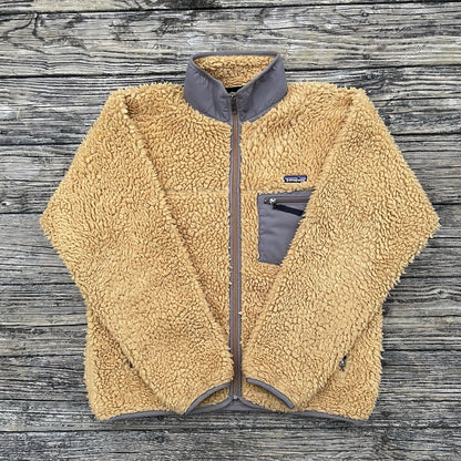 Vintage Patagonia Retro-X Deep Pile Fleece Jacket - Tequila Gold (M) - Made in USA